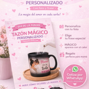 Tazón mágico personalizado 11 oz | Diseño sorpresa con calor